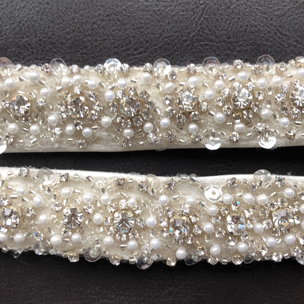 Crystal wedding dress belt